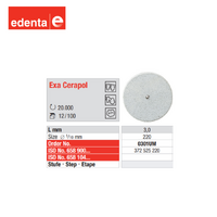 Edenta Exa Cerapol 0301 Grey-White UM Finishing and Polishing 100pcs