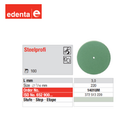 Edenta Steelprofi 1401 UM Flexible Polisher for CrCo Alloys 100pcs