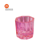 McLaren Dental Glass Pink Dappen Dish 12 Pack