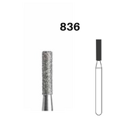 FG Diamond Bur 836-010F (ISO 110) - Flat End Cylinder (10pk)