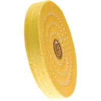 Stitched 6" Yellow Chemkote Leather Centre Super Buff