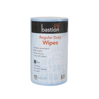 Regular Duty Wipes, 65m Roll, 130 Pieces, 30x50cm Blue