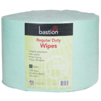 Regular Duty Wipes, 500m Roll, 1000 Pieces, 30x50cm, Green