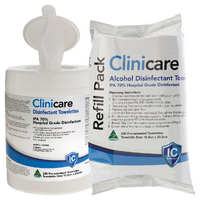 CliniCare Wipe Dentalife Isopropyl (IPA) Refill 220 wipes
