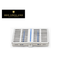 HDS England Instrument Sterilization Cassette (10 Row) Autoclavable