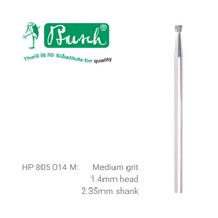 Bursch HP (Straight Handpiece) 805 014M Inverted Cone Surgical Diamond Bur 1pc