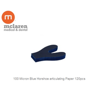 Articulating Paper Horseshoe Blue 120pcs 100 micron