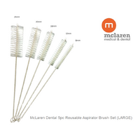 McLaren Dental Reusable Aspirator Cleaning Brush Set (Large) 5 pcs