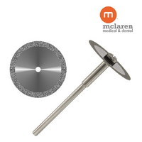 McLaren Dental Flexible Diamond Disc (914/220) 22mm Mounted- Fine Double Sided