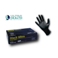 Black Nitrile Gloves Powder Free CARTON (1000pcs)