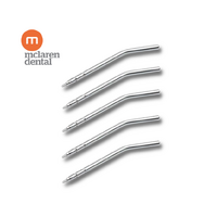 McLaren Dental Stainless Steel Triplex Syringe Tips 5pc Triple Air Water Autoclavable 