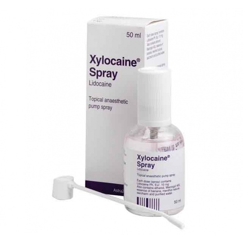 Xylocaine Spray 10% 50ml Pump Bottle #1961  (THIS IS A CONTROLLED SUBSTANCE WILL REQUIRE DOCTORS REG. TO PURCHASE THIS PRODUCT)