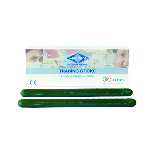 Impression Compound Sticks Green Soft 15pcs