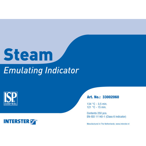 ISP® Steam Emulating Chemical Indicator Class 6 250pcs