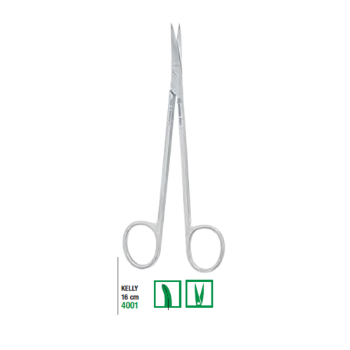 Kelly Surgical Scissors 16cm Curved