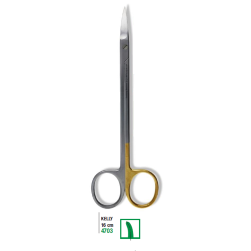 Kelly Surgical Scissors 16cm Curved Micro Section Super Cut