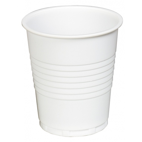 Plastic Drinking Cups 180ml (6oz) White (1,000pcs)