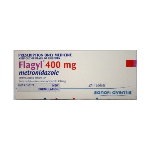 Flagyl Tab 400mg (21pk) (THIS IS A CONTROLLED SUBSTANCE WILL REQUIRE DOCTORS REG. TO PURCHASE THIS PRODUCT)