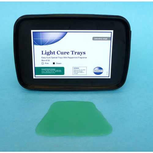 Ainsworth Light Cure Trays - Peppermint GREEN (50pk)