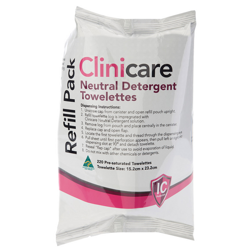 CliniCare Wipe Dentalife Neutral Detergent Refill  220 wipes
